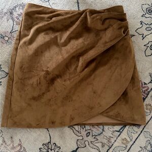 Abercrombie & Fitch Tan Suede Mini Skirt